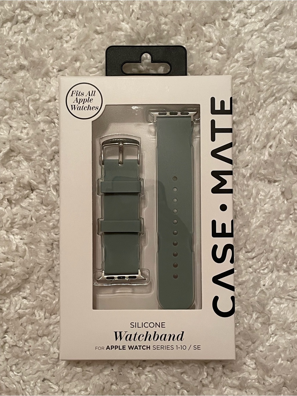 Case-Mate Silicone Watchband in green for Apple Watch Series 1-10 / SE